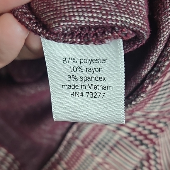 SO Plaid Mini Skirt, Maroon, Juniors Size XXL - Picture 4 of 7